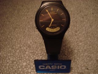 Rare Vintage Casio AQ - 41 Analog Digital Chrono Quartz Watch mod 746 Battery 3
