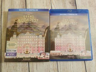 The Grand Budapest Hotel (blu - Ray,  2014) Oop W/ Rare Slipcover.  Wes Anderson