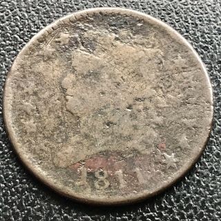 1811 Classic Head Half Cent 1/2 Cent Circulated Rare Key Date 17610