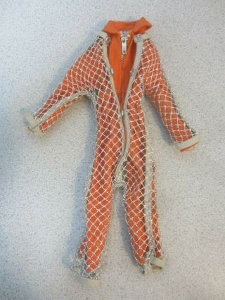 Vintage Rare Gi Joe Orange Jump Suit W/ Chain Mail,  Shark Suit,  Protective Suit
