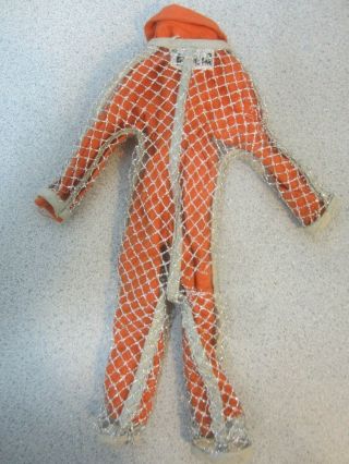 Vintage Rare GI Joe Orange Jump Suit w/ Chain mail,  Shark Suit,  Protective Suit 2