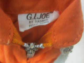 Vintage Rare GI Joe Orange Jump Suit w/ Chain mail,  Shark Suit,  Protective Suit 4