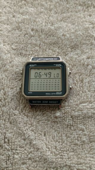 Collectible and Rare Lottowatch WL703 vintage digital watch 2