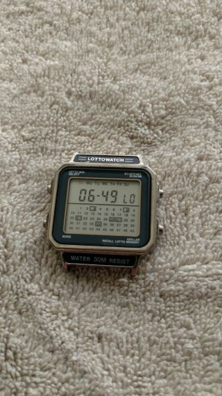 Collectible and Rare Lottowatch WL703 vintage digital watch 3