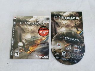 Il - 2 Sturmovik: Birds Of Prey (sony Playstation 3,  2009) Ps3 Complete Very Rare