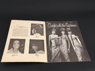 Diana Ross & The Supremes You Cant Hurry Love 1966 Concert Program,  Rare Find 3