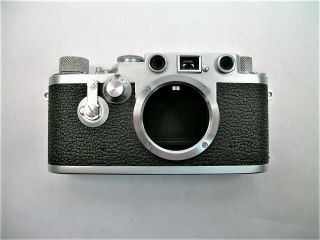 Leica Iiif Body 689861 W S - T 1954 Vorl.   Rare Red Dial Cond.