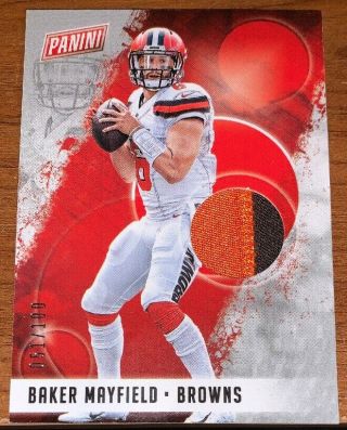 2019 Baker Mayfield Panini National Convention Jersey Card D/100 Rare
