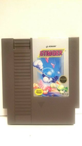 Stinger (nintendo Nes) Game Cartridge Rare 5 Screw Version - In Usa