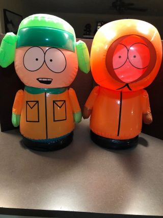 South Park Kenny & Kyle Inflatable Very Rare 2004 Comedy Partners 22 " Each