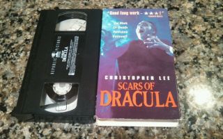 Scars Of Dracula Rare Vhs Republic 1970 Eerie Castle Horror Christopher Lee