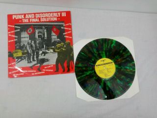 Punk And Disorderly Iii Orig 1st Press On Very Rare Green Marbled Vinyl Ex Punk