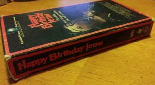 Happy Birthday To Me Vhs Rare Columbia Release Slasher Gore Horror 5