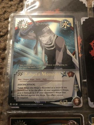 Naruto Cards Tcg Ccg Zabuza Momochi 323 Rare Combined