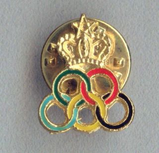Rare Vintage Official Moroccan Olympic Committee Pin Badge