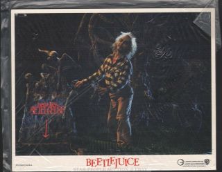Tim Burton - Beetlejuice Rare 8 Usa Lobby Cards Set