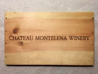 1 Rare Wine Wood Panel Chateau Montelena California Vintage Crate Box 7/19 1245