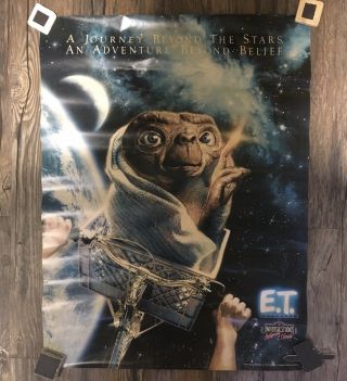 Rare Vintage E.  T.  Adventures Universal Studios Ride 1991 Poster Sci Fi Spielberg