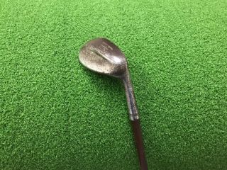 Rare Antique Walter Hagen The Iron Man Sand Wedge Right Rh Coated Steel Dot Face
