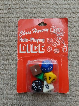 Pack Of Rare Old Roleplaying Dice.  Possibly For Tunnels & Trolls.