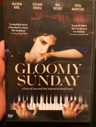 Gloomy Sunday (1999) Dvd Oop Rare (wb,  2006) German Rolf Schubel Joachim Krol