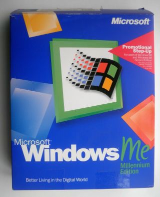 Microsoft Windows Millenium Me Rare Promotional Open Box Pc Vintage