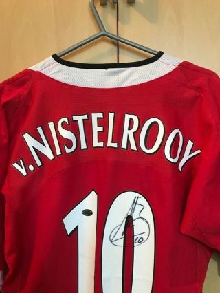 Signed Manchester United Rare Shirt Ruud Van Nistelrooy With Tags