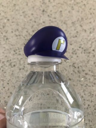 Mario Bottle Cap Waluigi Hat Gashapon Japan Rare Nintendo