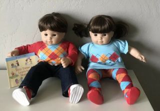 American Girl Bitty Twins - Rare,  Hard To Find Boy And Girl