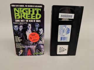 Night Breed Vhs 1990 Rare Clive Barker Cult Horror - Media Home Entertainment