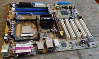 RARE ASUS P4C800 - E Deluxe Rev 2.  00 Intel 875P ICH5 Socket 478 P4 Motherboard 4