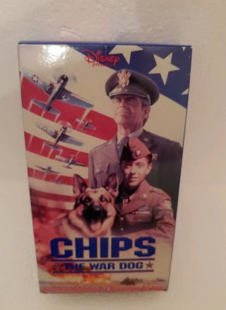 Disney - Chips: The War Dog Vhs Ultra Rare/ Htf.  Oop