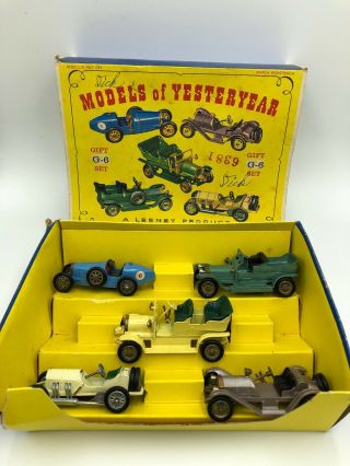 Rare Vintage Matchbox Lesney G - 6 Models Of Yesteryear Giftset