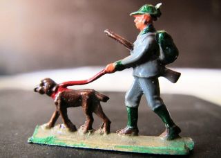Dd Mmm Ho: JÄger,  Hund Guss/ Hunter,  Dog Figure Diecast Rare Mayer Märklin
