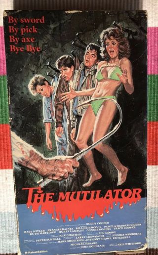 THE MUTILATOR (R - RATED) Horror VHS video Movie Gore Cult Slasher Sex 80 ' s RARE 2