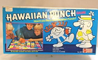 Rare Vintage Mattel Hawaiian Punch Board Game 1978 2875 Usa