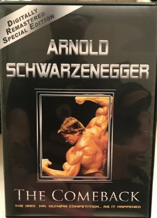 Arnold Schwarzenegger The Comeback Dvd Bodybuilding Rare Oop
