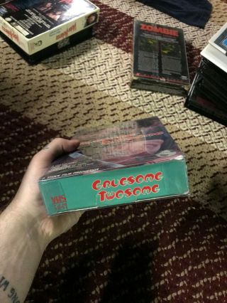 GRUESOME TWOSOME HORROR SOV SLASHER RARE OOP VHS BIG BOX SLIP 2