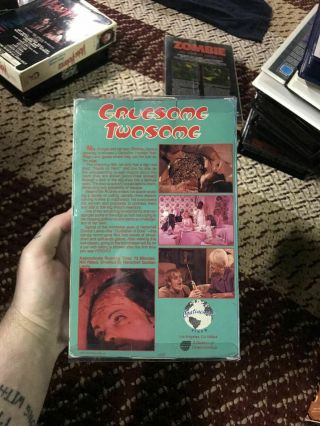 GRUESOME TWOSOME HORROR SOV SLASHER RARE OOP VHS BIG BOX SLIP 4