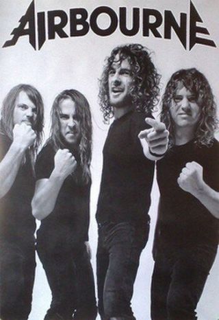 Airbourne Poster Group Shot Rare Hot 24x36