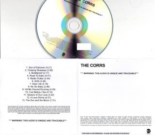 The Corrs Very Rare 2017 Promo Cd Album Jupiter Calling