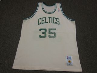 Vtg Sand Knit Nba Boston Celtics 35 Reggie Lewis Jersey Shirt X - Large Rare
