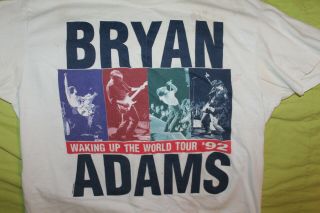 1992 Bryan Adams Waking Up The World Tour Concert Shirt Xl Stedman Rare