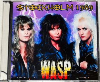 W.  A.  S.  P.  Wasp Stockholm Sweden 1989 Rare Live Cd Kiss Guns N 