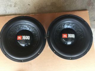 2 12” Jbl Power Series 1600w Dual 2 Ohm Car Audio Subwoofers Rare Subs