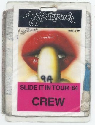 Whitesnake Backstage Pass 1 Slide It In 1984 Rare