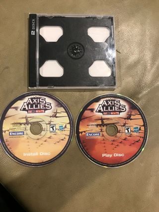 Rare Axis & Allies For Pc Windows Key Code On Back Of Jewel Case