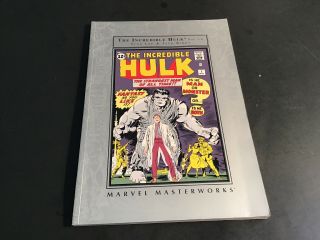 Marvel Masterworks The Incredible Hulk Volume 1 Tpb Rare 2003 Stan Lee