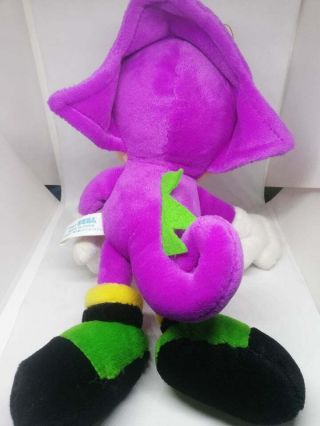 Rare Sonic The Fighters Espio the Chameleon SEGA 1996 Plush Japan Toy Doll 4