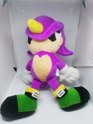 Rare Sonic The Fighters Espio the Chameleon SEGA 1996 Plush Japan Toy Doll 7